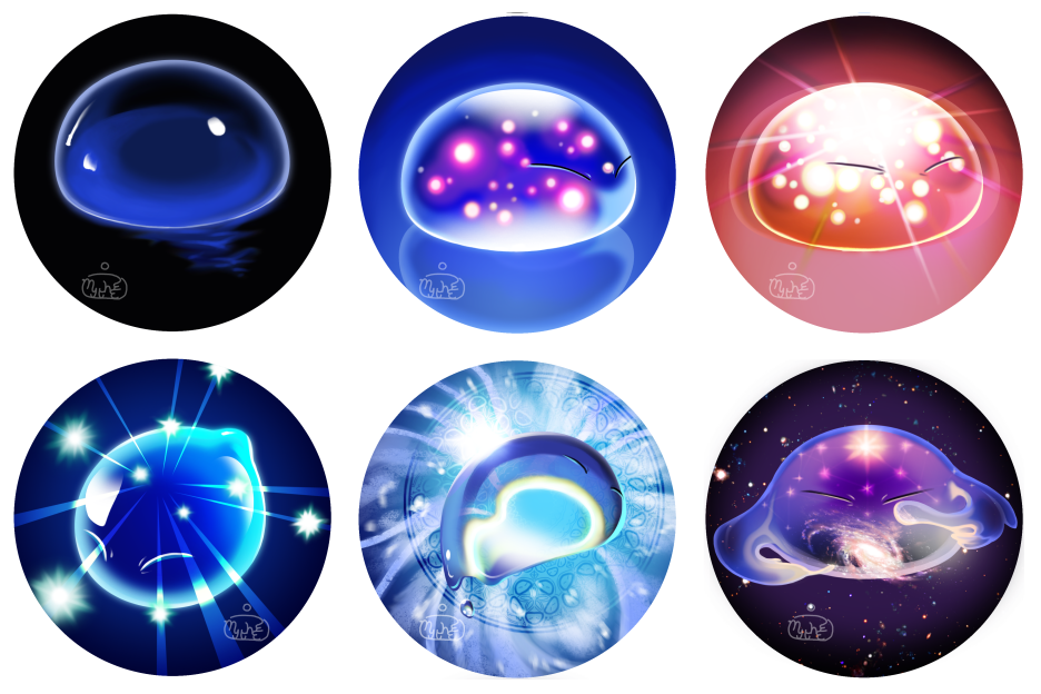 At the time I made these stickers, the Expanding Brain Meme was all the rage on Tumblr.